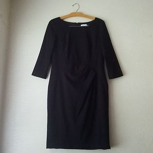 Calvin klein boatneck 3/4 quarter length dress